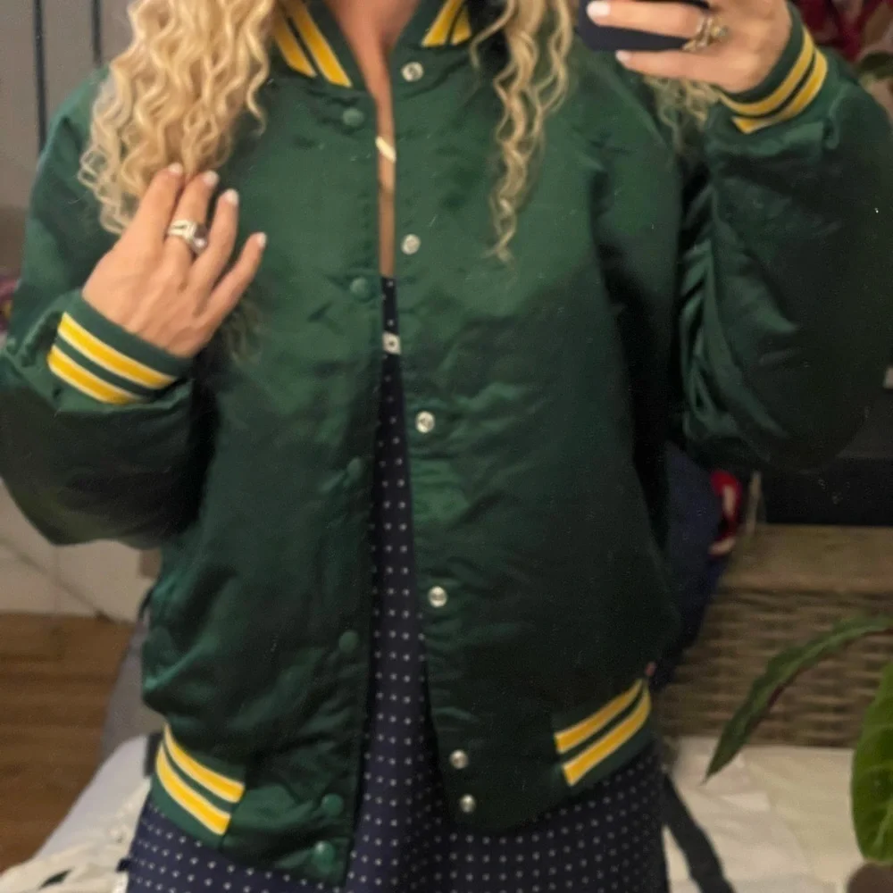 𝅺medium Satin varsity jacket coat Starter like Chalkline vintage 80s retro 90s - Picture 5 of 16